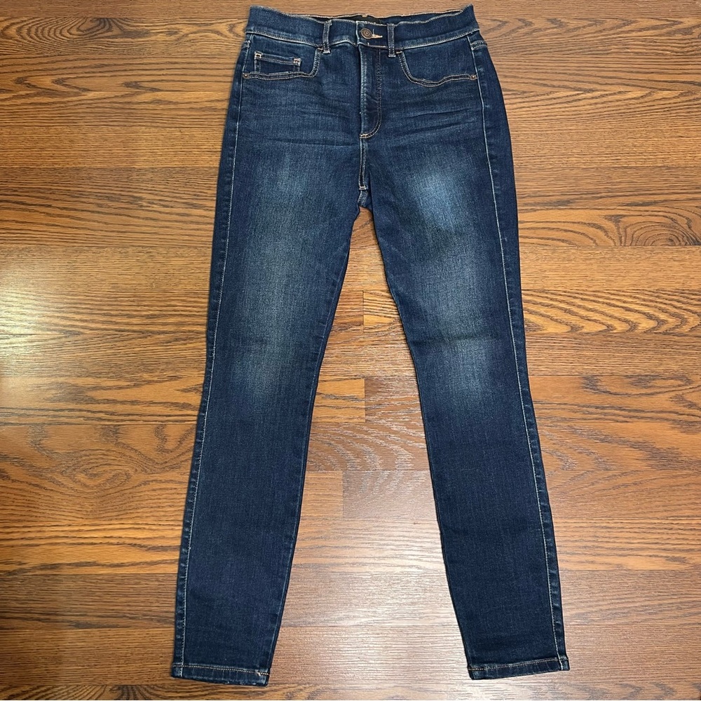 Express Denim Perfect High Rise Skinny Jeans in Dark wash size 4